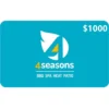 4 Seasons Home & Leisure $1000 NZD Physical Gift Card (Express Delivery)