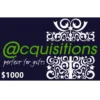 Acquisitions $1000 NZD Physical Gift Card (Express Delivery)