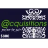 Acquisitions $800 NZD Physical Gift Card (Express Delivery)