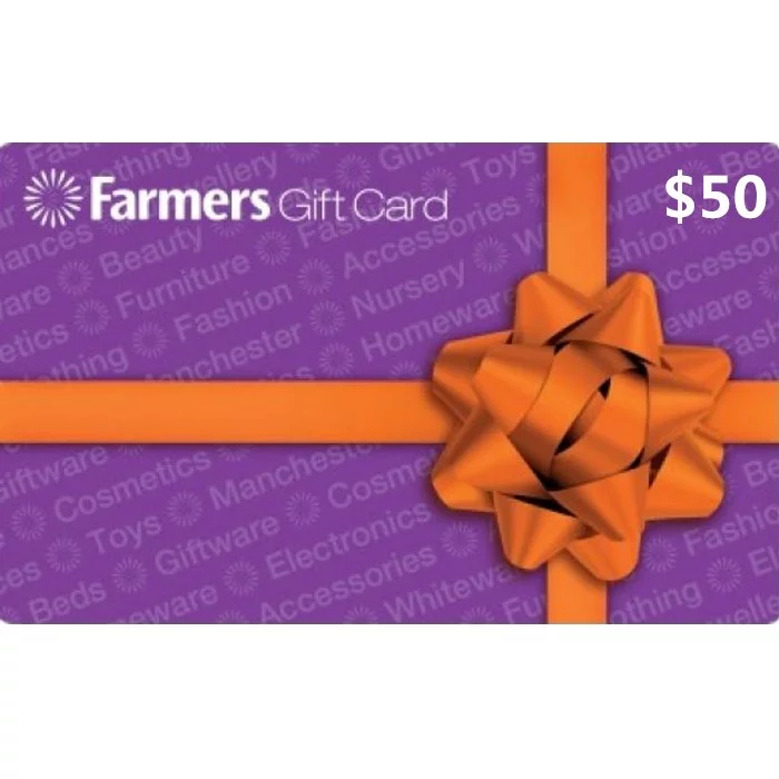 Farmers $50 NZD Physical Gift Card (Express Delivery)