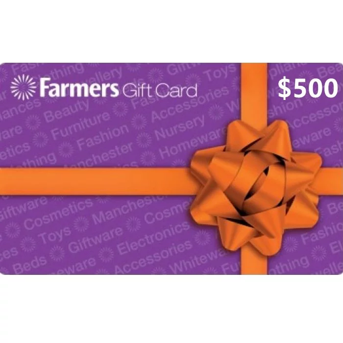 Farmers $500 NZD Physical Gift Card (Express Delivery)