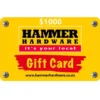 Hammer Hardware $1000 NZD Physical Gift Card (Express Delivery)