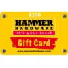 Hammer Hardware $200 NZD Physical Gift Card (Express Delivery)