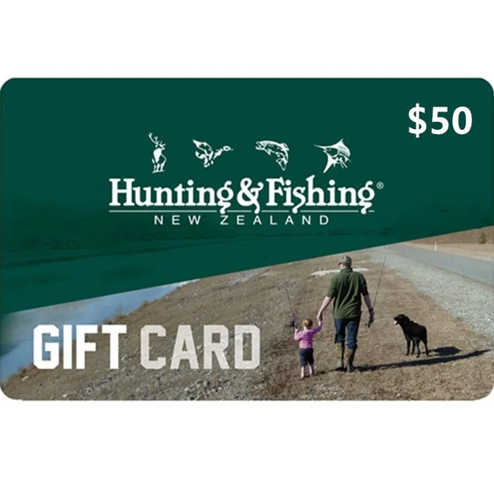 Hunting & Fishing New Zealand $50 NZD Physical Gift Card (Express Delivery) 1 Hunting & Fishing New Zealand $50 NZD Physical Gift Card (Express Delivery)