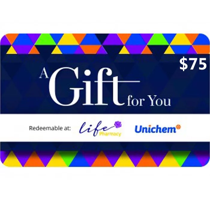 Life Pharmacy/Unichem Pharmacy $75 NZD Physical Gift Card (Express Delivery)