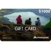 Macpac $1000 NZD Digital Gift Cards (Email Delivery)