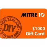 Mitre 10 $1000 NZD Physical Gift Card (Express Delivery)