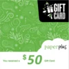 Paper Plus $50 NZD Digital Gift Cards (Email Delivery)
