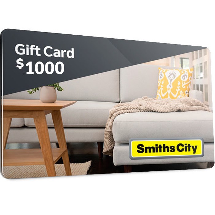 Smiths City $1000 NZD Physical Gift Card (Express Delivery)