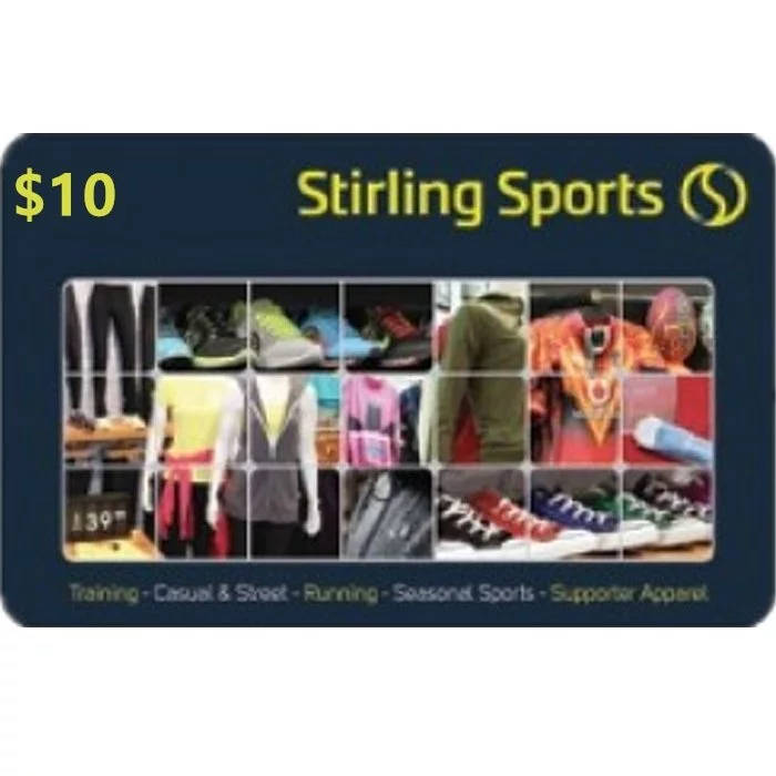 Stirling Sports $10 NZD Physical Gift Card (Express Delivery)