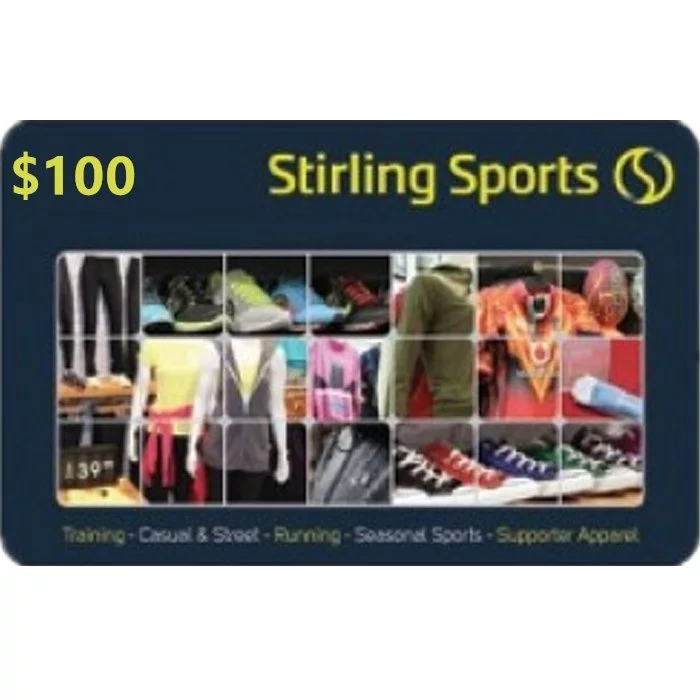 Stirling Sports $100 NZD Physical Gift Card (Express Delivery)