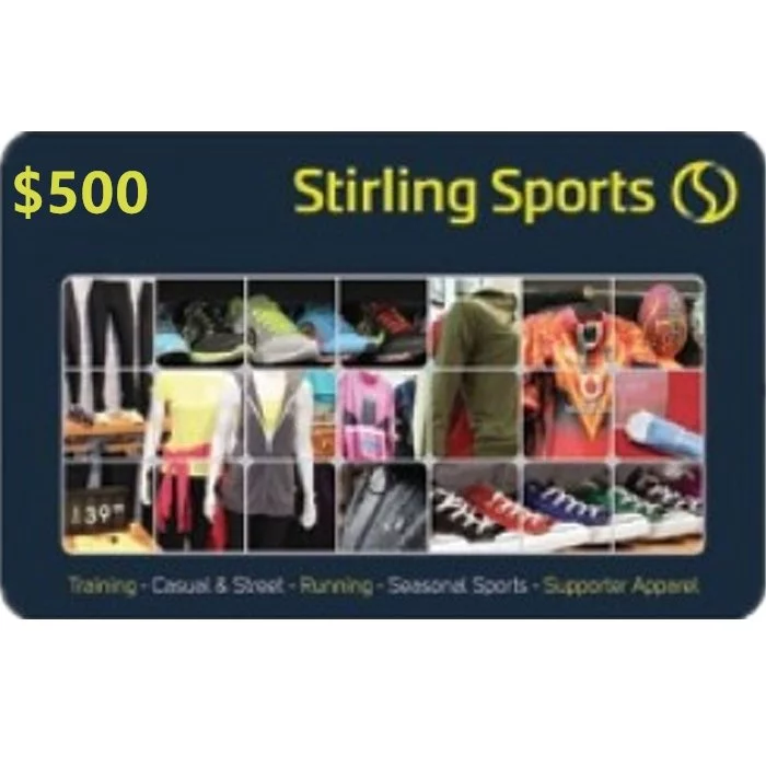 Stirling Sports $500 NZD Physical Gift Card (Express Delivery)