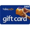 Take Note $800 NZD Physical Gift Card (Express Delivery)