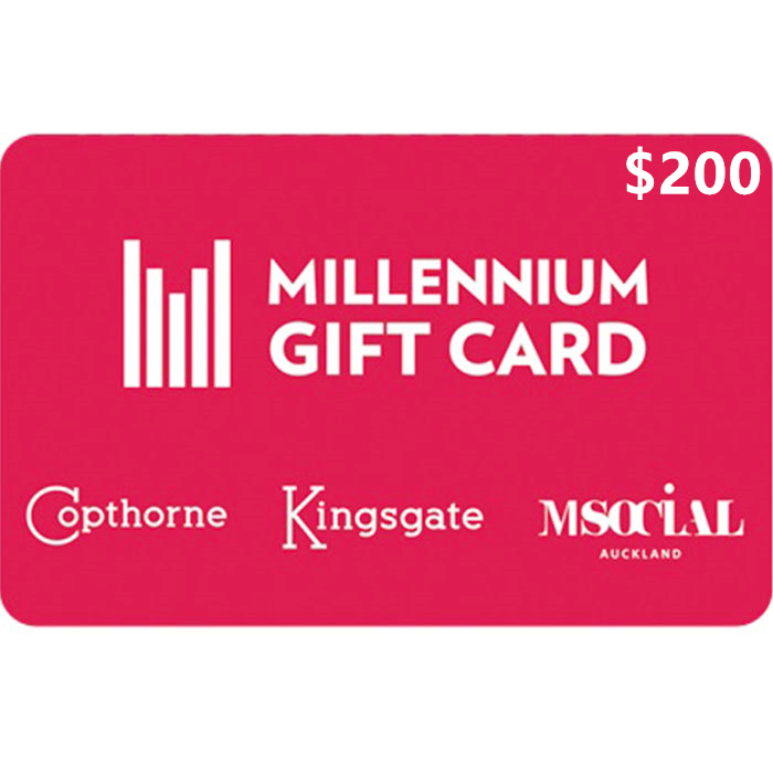 Millennium Hotel $200 NZD Physical Gift Card (Express Delivery) 1 Millennium Hotel $200 NZD Physical Gift Card (Express Delivery)