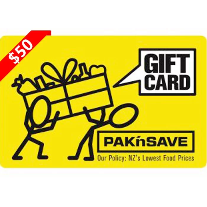 PAK'nSAVE $50 NZD Physical Gift Card (Express Delivery)