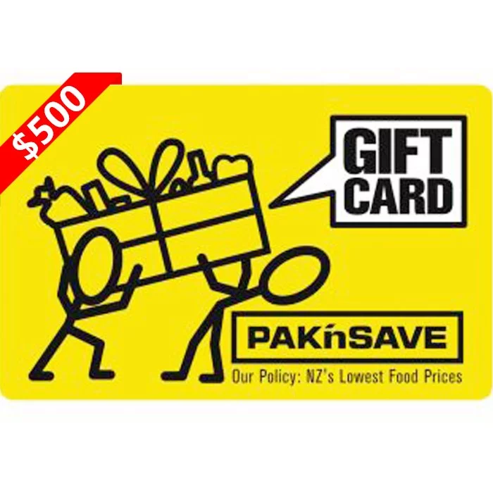 PAK'nSAVE $500 NZD Physical Gift Card (Express Delivery)