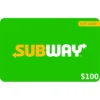 Subway $100 NZD Physical Gift Card (Express Delivery)