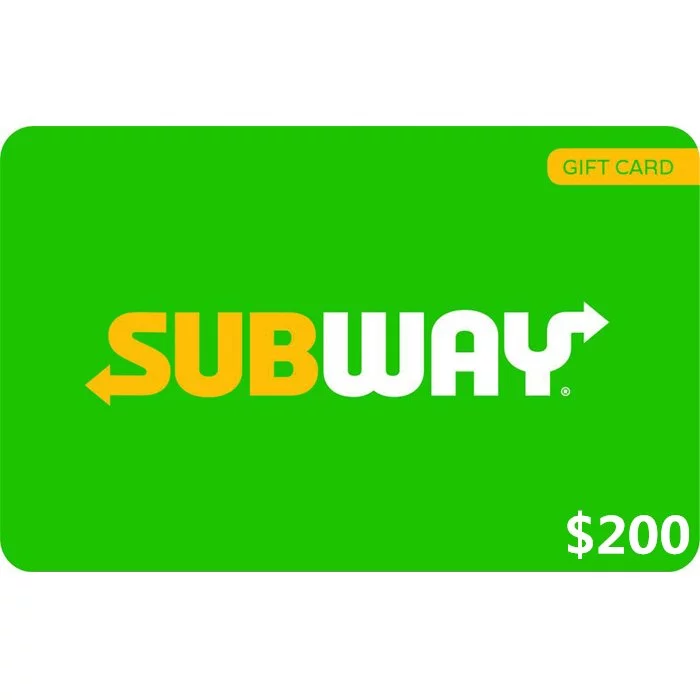 Subway $200 NZD Physical Gift Card (Express Delivery)