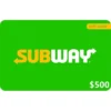 Subway $500 NZD Physical Gift Card (Express Delivery)