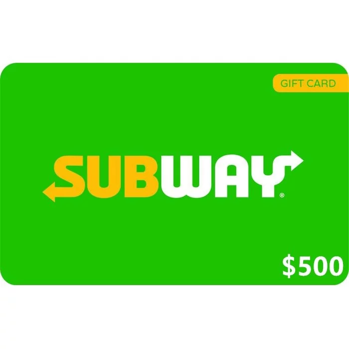 Subway $500 NZD Physical Gift Card (Express Delivery)
