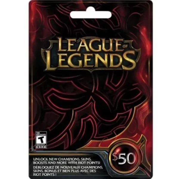 League of Legends Prepaid Digital Gift Cards (Email Delivery)