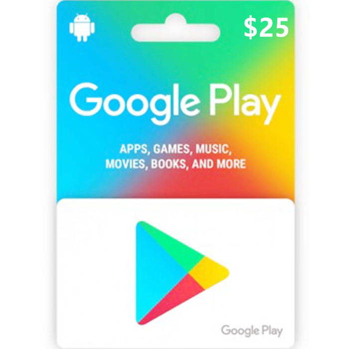 Google Play $25 USD Digital Gift Cards (Email Delivery) 1 Google Play $25 USD Digital Gift Cards (Email Delivery)