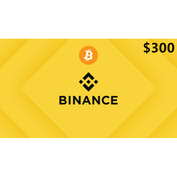 Binance $300 USD BTC Gift Card Digital Gift Card (Email Delivery)