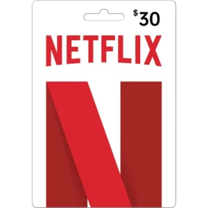 Netflix $30 USD Digital Gift Card (Email Delivery)