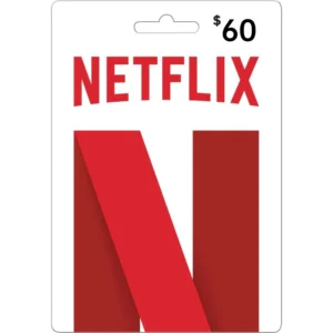 Netflix $60 USD Digital Gift Card (Email Delivery)