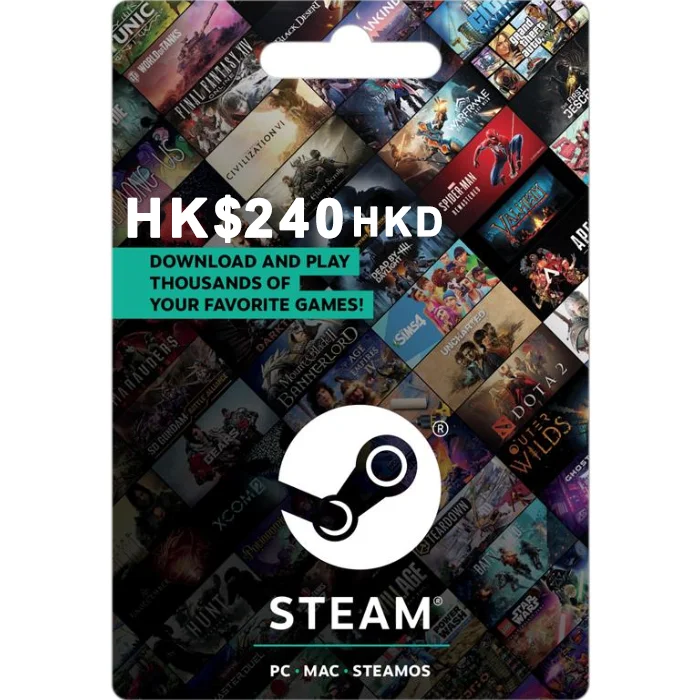 Steam HK$240 HKD Digital Gift Card (Email Delivery) 2 Steam HK240 HKD Digital Gift Card Email Delivery 2